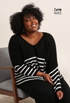 Picture of PLUS SIZE STRIPED JUMPER